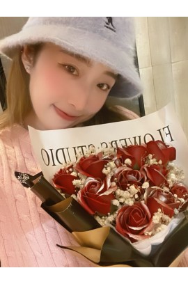 [閃爍玫瑰 現貨發售] Eternal Florist - 閃爍玫瑰鹼香皂永生花束11朵/ Shiny Rose